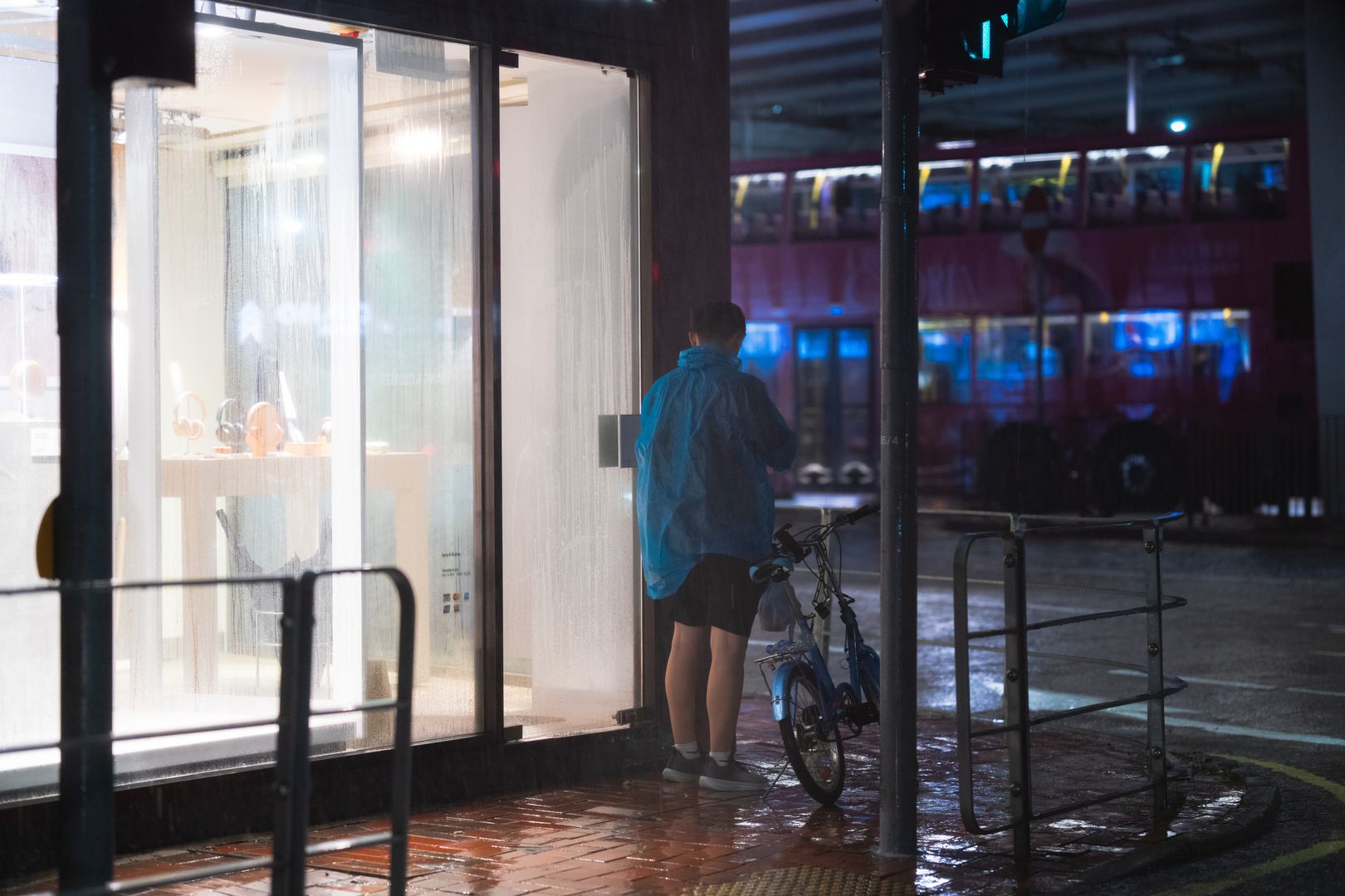 Rainy city night